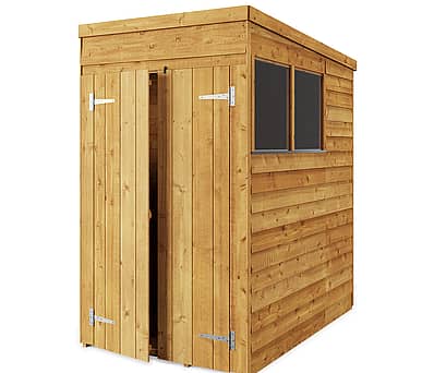 4x6 Pent Overlap Wooden Shed