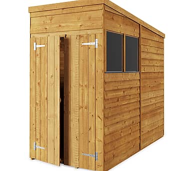 4x8 Pent Overlap Wooden Shed