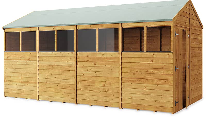 16x8 Apex Overlap Wooden Shed