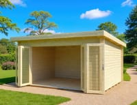 Palmako Lea 4.5m x 4m Pent Log Cabin