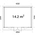 Palmako-Lisa-4.7x3.5m-Log-Cabin-Dimensions