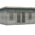 Palmako Lisa 4.7x3.5m Log Cabin Grey Dip