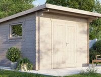 Power 12x12 Pent Workshop Log Cabin