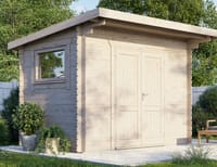 Power 12x8 Pent Workshop Log Cabin