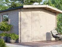 Power 14x14 Chalet Workshop Log Cabin