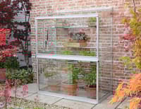 2x4 Access Value Lean To Greenhouse Toughened Glass