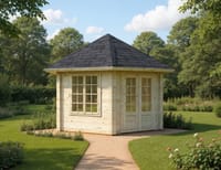 Palmako Hanna 3m x 3m Corner Log Cabin