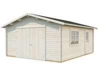 Palmako Roger 4.5m x 5.5m Wooden Garage with Wooden Door