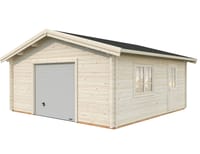 Palmako Roger 5.4m x 5.4m Wooden Garage with Sectional Door
