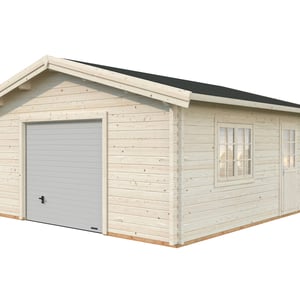 Palmako Roger 5.4m x 5.4m Wooden Garage with Sectional Door