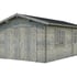 Palmako Roger 3.6m x 5.5m Wooden Garage Wooden Doors Grey Dip