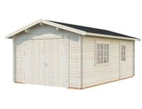 Palmako Roger 3.6m x 5.5m Wooden Garage with Wooden Doors