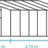 6x12 Halls Qube Lean to Greenhouse Dimensions