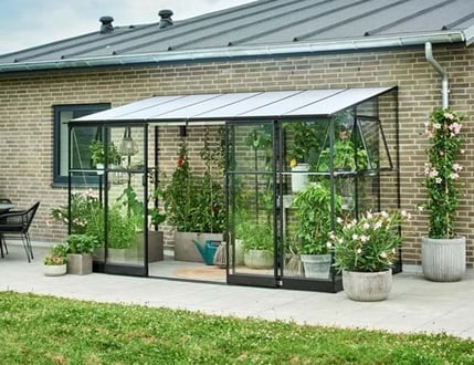 Halls Qube Lean To Greenhouse