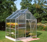 6x4 Halls Popular Greenhouse - Polycarbonate Glazing