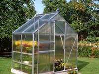 6x4 Halls Popular Greenhouse - Polycarbonate Glazing