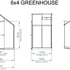 Evika G1 6x4 Greenhouse Dimensions