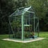 Evika G1 6x4 Greenhouse in Pale Green with Auto Roof Vent