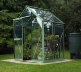 Evika G1 6x4 Pale Green Greenhouse - Clear Acrylic