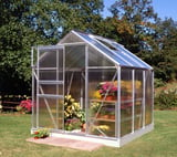 6x6 Halls Popular Greenhouse - Polycarbonate Glazing