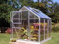 6x6 Halls Popular Greenhouse - Polycarbonate Glazing