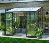 6x8 Halls Qube Lean to Greenhouse - Toughened Glazing