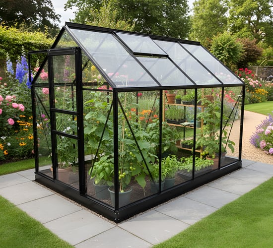Vitavia 8x6 Venus 5000 Black Greenhouse