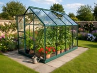 Vitavia 8x6 Green Venus 5000 Greenhouse - Toughened Glass