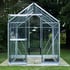 Evika G1 6x8 Greenhouse in Aluminium with Low Threshold Door