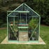 Evika G1 6x8 Greenhouse in Pale Green Low Threshold Door