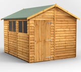 Power 10x8 Overlap Apex Wooden Shed