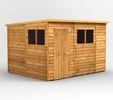 Power 10x8 Overlap Pent Wooden Shed