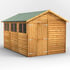 Power 12x8 Overlap Apex Shed Optional Double Doors