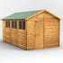Power 14x8 Overlap Apex Shed Optional Double Doors