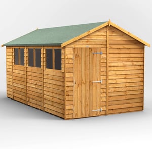 Power 14x8 Overlap Apex Wooden Shed