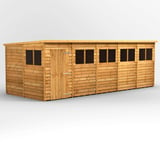 Power 20x8 Overlap Pent Wooden Shed