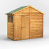 Power 4x8 Overlap Apex Shed Optional Double Doors