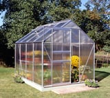 8x6 Halls Popular Greenhouse - Polycarbonate Glazing