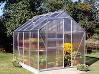 8x6 Halls Popular Greenhouse - Polycarbonate Glazing