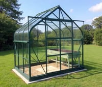 Vitavia 8x6 Green Saturn 5000 Greenhouse - Toughened Glass