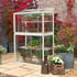 2x3 Access Harewood Lean To Growhouse Toughened Glass in Antique Ivory