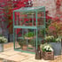 2x3 Access Harewood Lean To Growhouse Toughened Glass in Cotswold Green