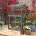 2x3 Access Harewood Lean To Growhouse Toughened Glass in Smokey Grey