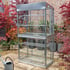 2x3 Access Lean To Greenhouse Toughened Glass Back Option