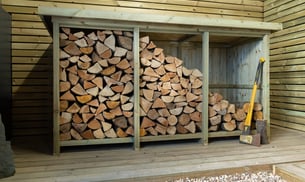Garden Village Billington Large Wooden Log Store