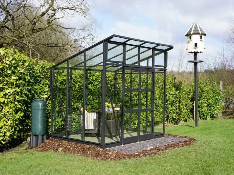 Elite Edge 6x8 pent roof greenhouse - the most modern greenhouse design UK