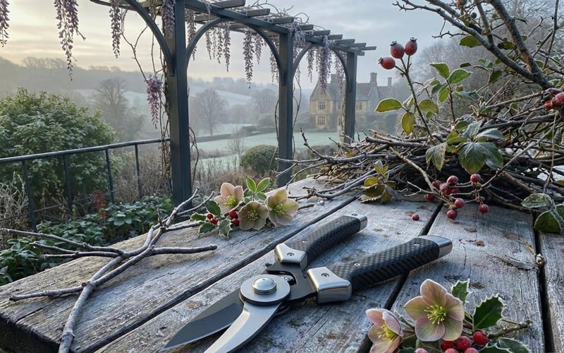 Correct technique for winter pruning apple and pear trees in February