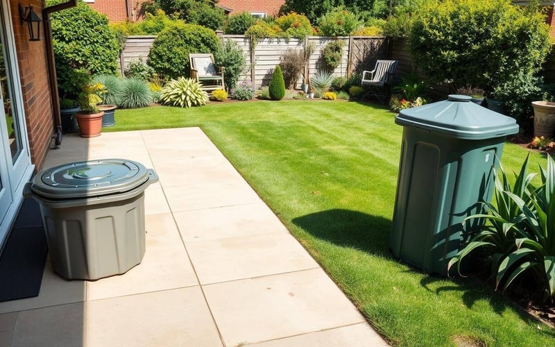 Garden hygiene: sealed bins, cleared fruit, cleaned pet area