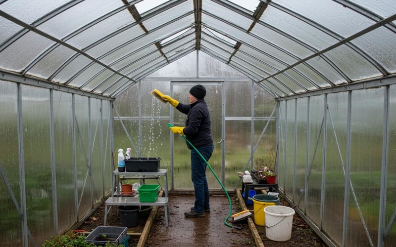 Greenhouse Deep Cleaning