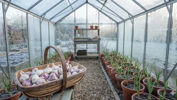 How to Grow Garlic in a Greenhouse